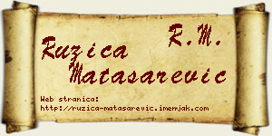 Ružica Matasarević vizit kartica